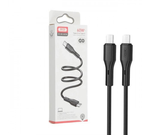 Кабель XO PD Type-C to Type-C NBQ231B 60W 1m Black (200096305)