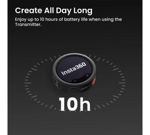 Мікрофонна радіосистема Insta360 Mic Pro (2TX+1RX) (6942590200771)