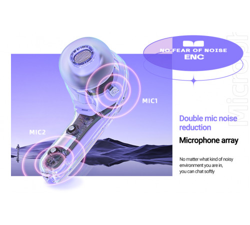 Бездротові навушники Acefast T8 Crystal