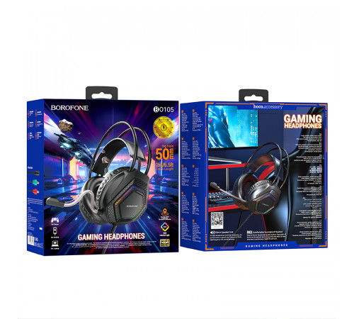 Навушники комп'ютерні дротові Borofone BO105 Thunder з мікрофоном