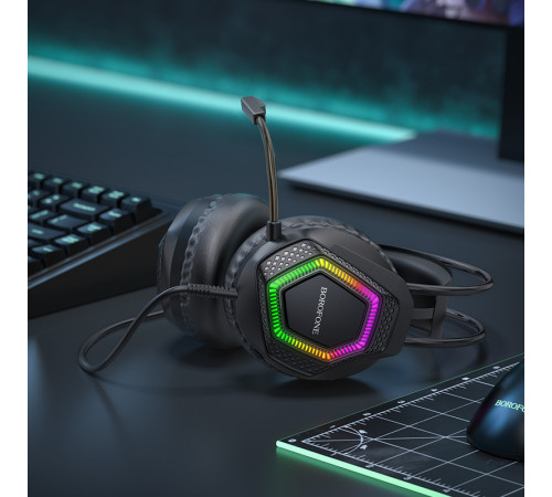Навушники комп'ютерні дротові Borofone BO105 Thunder з мікрофоном