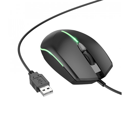 Мишка комп'ютерна дротова Borofone BG10 Soaring game luminous