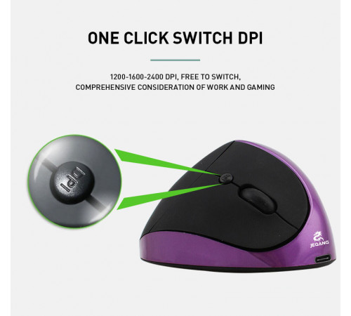 Мишка бездротова вертикальна JEQANG JW-582 2.4G