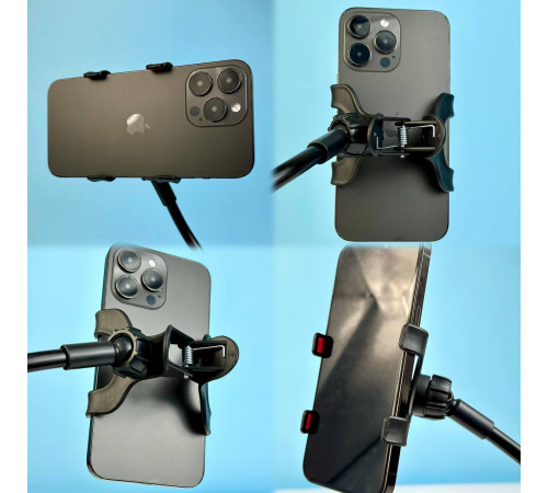 Гнучкий тримач для телефона Clip Stand LP113 Metal (кріплення затискач)