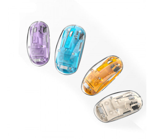 Мишка бездротова XO M12 transparent (Connector: Bluetooth+2.4G USB)