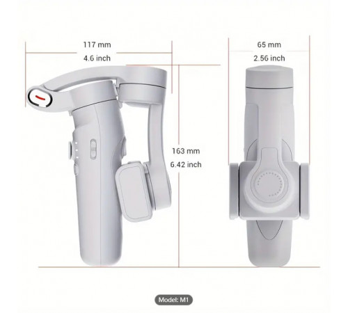Стабілізатор відеозйомки Gimbal 3-AXIS M1,Триосьовий стедікам