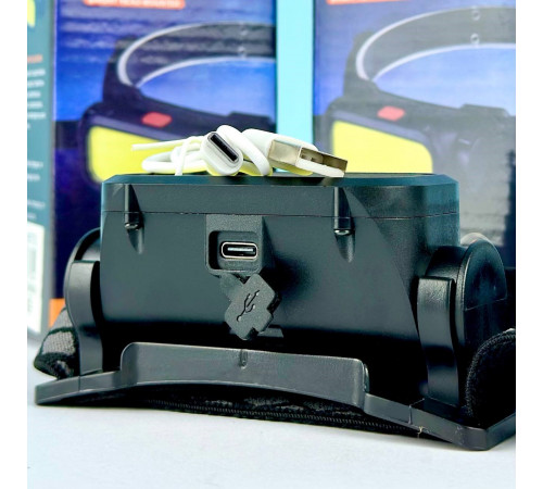 Ліхтар налобний BL 008 Red light (COB, вбудований акумулятор)