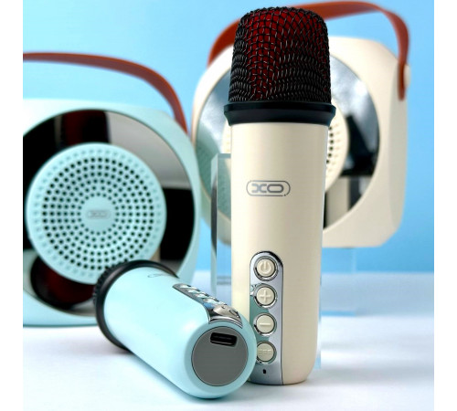 УЦІНКА Портативна колонка XO F42 Dazzling RGB з мікрофоном (11,2*7,8*11,3 см) (під ремонт)