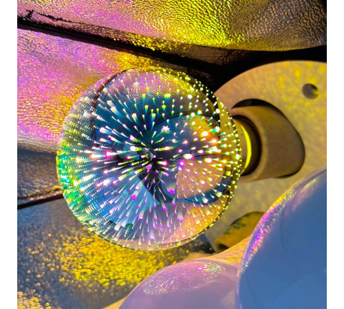 Світлодіодна лампа A60 LED 3D-феєрверк кольорова E27