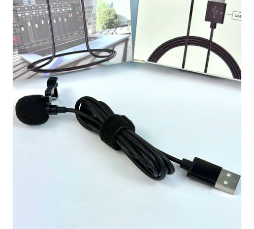 Петличний мікрофон JH-044 Lavalier MicroPhone USB із затискачем