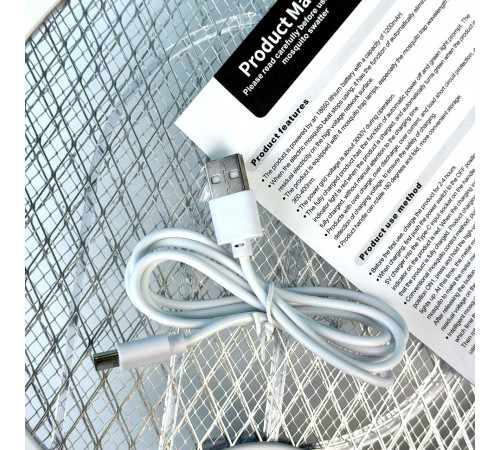 Мухобійка-ракетка складна WD-980 1200 mAh пастка від комах (з вбуд. акум.) (довж. 43,2см)