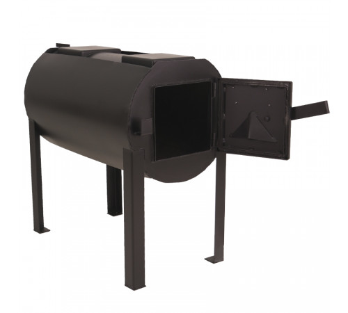 Дровяная печь Экожар (ранее «Брест») Про 150 с двумя варочными поверхностями