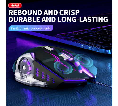 Мишка комп'ютерна дротова XO M10 Gaming 6-кнопкова