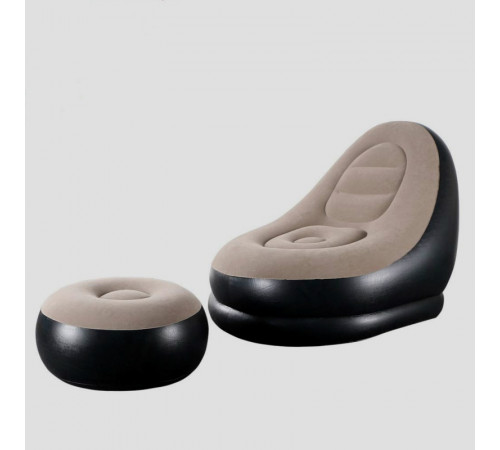 Надувне крісло з пуфом-підставкою для ніг AIR SOFA (116*98*83 см)
