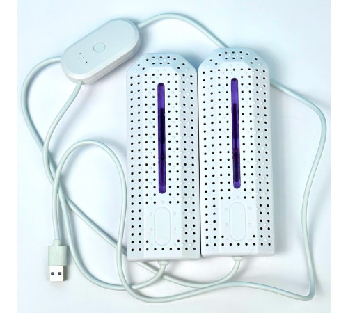 Сушарка для взуття Shoes Dryer White з USB-роз'ємом і таймером