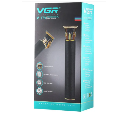 179   VGR    179     Триммер для волос на USB бритва для мужчин  (40)
