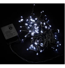 Гирлянда RD-7128 внутр. 100LED 9м Провод-Чёрный, Цвет ламп-Белый ДЕШЁВАЯ (100 шт/ящ)