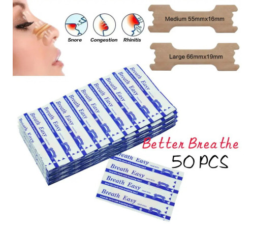 Пластырь От Храппа Для Дыхания   Гармония  Жизни W9402  (1000)