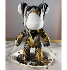 Ведмедик ІГРАШКА для творчості + КОМПЛЕКТАЦІЯ + 3 ФАРБИ 16 см  HA-138 (170)