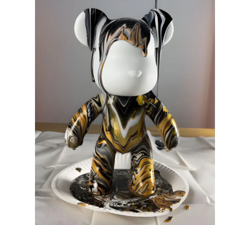 Мишка   ИГРУШКА  для творчества  +         КОМПЛЕКТАЦИЯ     +    3    КРАСКИ  16 см  HA-138 (170)