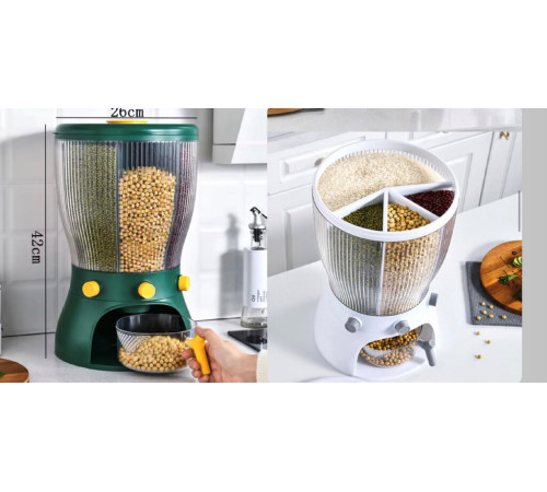 Вращающийся ящик КРУП для хранения продуктов питания с крышкой  LY-772  (6)