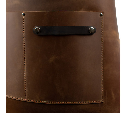 Шкіряний фартух Daddy Smoke світло-коричневий