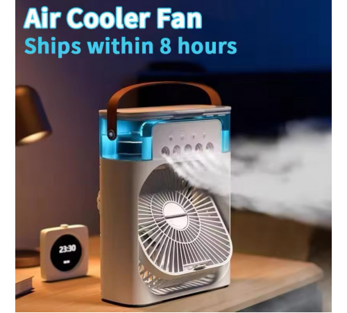 Вентилятор кондиціонер Маленький настільний Usb-зволожувач spray fan XL-1290 (40) та (30)