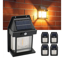 Лампа с датчиком движения 3 режима освещения для сада, двора SOLAR WALL LAMP	Kt-888  (80) (100)