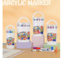 Акварельные маркеры БЕЛОЕведроКРУГЛОЕ               12         Water color pen	  635-12  (120)