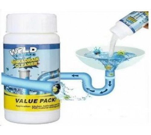Засіб для чищення труб і раковин потужний очищувач миття і зливу Wild Tornado Sink and Drain(200