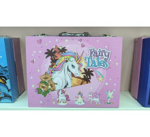 Дитячий набір для творчості 85 єдиноріг у валізі РОЗОВИЙ 85-1 (20)