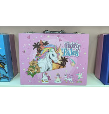 Дитячий набір для творчості 85 єдиноріг у валізі РОЗОВИЙ 85-1 (20)