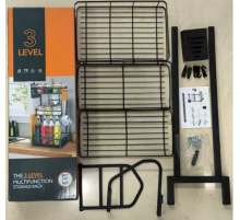 Кухонний Стелаж -Сушарка Для Посуду Органайзер kitchen shelf 60*30см 228 3 полиці (12)