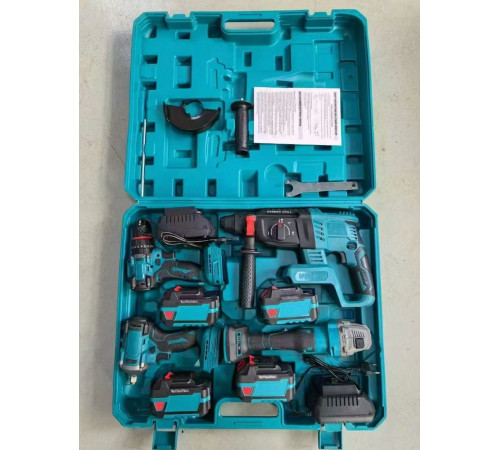 ШУРНабір 4 В 1 Болгарка+Гайковерт+Шуруповерт+ Перфоратор 48W 1615 (2)