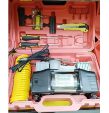 НАСОС у Кейсі двоциліндровий потужний повітряний компресор Air pump air pump 0001-W (6)