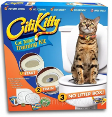 CitiKitty - набір для привчання кішки до унітазу (50) (24)