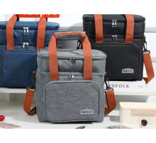 Термосумка на плече,ізоляційні, Сумка-Холодильник сумка з двома відсіками LY-943(240)