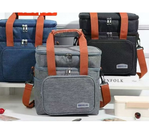 Термосумка на плече,ізоляційні, Сумка-Холодильник сумка з двома відсіками LY-943(240)