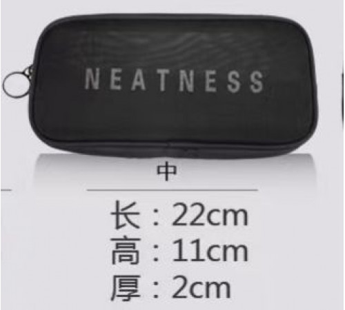 Косметичка жіноча ПРОЗРАЧНА на блискавці, органайзер Для Дрібників Makeup bag XL-1015 (240)