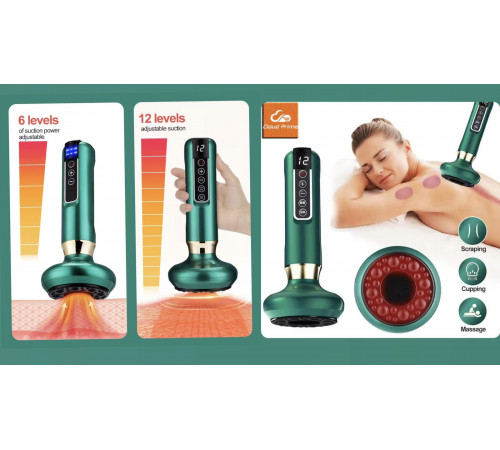Баночный массажер, вакуумная присоска  Cupping machine	  1007 (30)