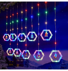 Гірлянда Штора 10 МІКС Usb ВЕСЮЛЬКИ SF-48 код3596 (50)