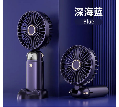 Вентилятор міні з підставкою для телефону та дисплеєм Mini fan XL-1294 N15(100)