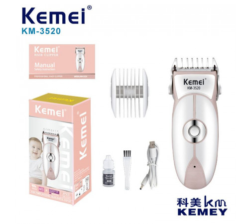 Kemei  3520  Машинка для стрижки ДЕТЕЙ      KM-3520     (48)