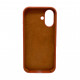 Чохол для смартфона Silicone Full Case AA Open Cam for Apple iPhone 16 42,Saddle Brown (FullOpenAAi16-42)