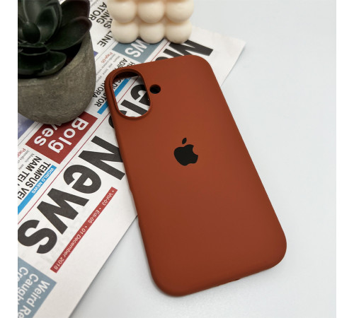 Чохол для смартфона Silicone Full Case AA Open Cam for Apple iPhone 16 42,Saddle Brown (FullOpenAAi16-42)