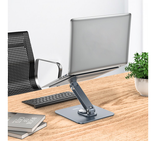 Настільна підставка Hoco PH52 Plus Might металева обертова для ноутбука