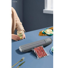 Вакуумний пакувальник, побутовий автоматичний апарат Capper білий сірий  LY-652 (20)