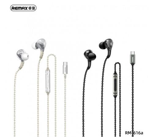 Навушники Remax RM-616a Metal Type-C з мікрофоном