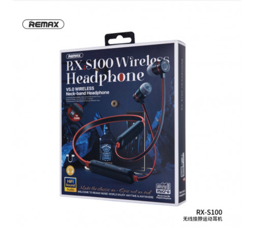 Навушники Remax RX-S100 Sports Neckband Support SD card