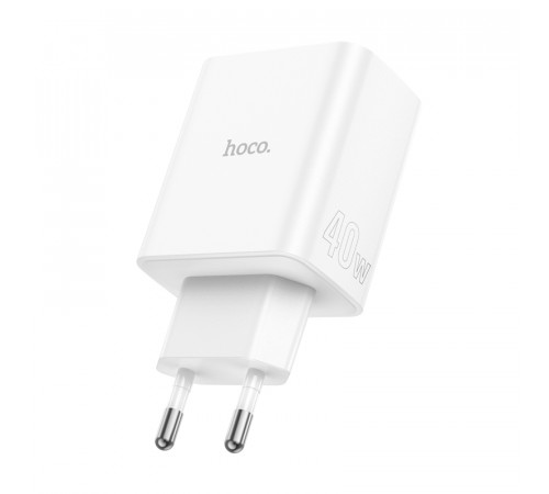 Мережевий зарядний пристрій Hoco C126A Pure power PD40W+QC3.0